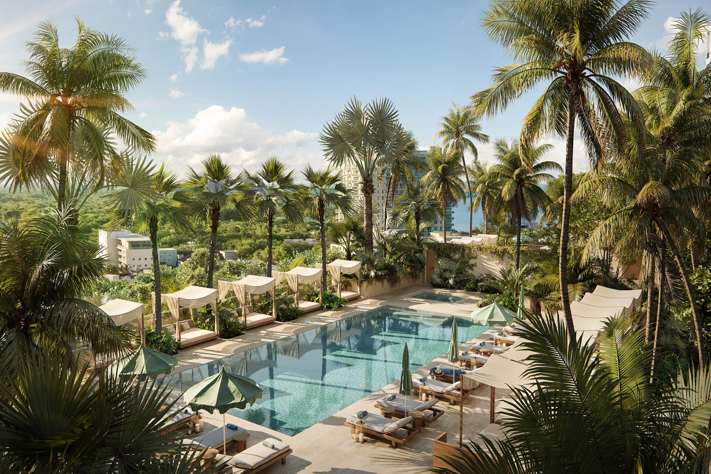 Rendering of THE WELL Coconut Grove Residents Only Pool